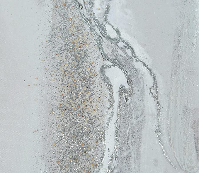 Ashley Wrenleigh 70 x 47 Painted Abstract Wall Art Gray and Beige A8000320 - Brand New