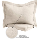 ROYAL BOROUGH LUXURIOUSLY-TEXTURED MATELASSE 3 PC  (FULL/QUEEN) - BEIGE - Like New