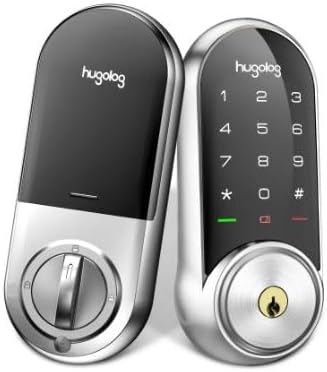 Hugolog LTS HU03-SNL Hugolog Smart Lock with Touchscreen - Satin Nickel Like New