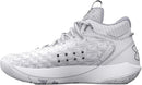 UNDER ARMOUR UNISEX HOVR HAVOC 5 CLONE TEAM 3024979-102 WHITE/BLACK 4.5 - Like New