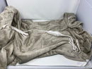 DOWIN ELECTRIC HEATED BLANKET THROW,2-LAYER FLANNEL 50"X60" HEATED THROW - CAMEL - Like New