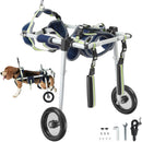 VEVOR 2 WHEELS DOG WHEELCHAIR FOR BACK LEGS X-SMALL - NAVY/LIME - Like New