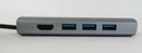 ANKER A8331 5-IN-1 USB-C ADAPTER 4K USB-C TO HDMI USB 3.0 - ETHERNET PORT - GRAY - Like New