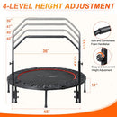 TUYOHW FOLDABLE MINI TRAMPOLINE LOAD 330LBS 40"/48" REBOUNDER TRAMPOLINE - Like New