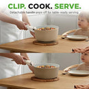 NUTRICHEF 18-PIECE CERAMIC COOKWARE SET NCCS18DTHCR - CREAM - Like New