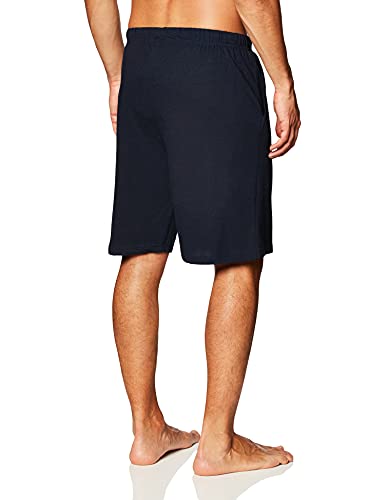 Essentials By Seven Apparel Big Ball Sports Men's Solid Knit Short, Size L, Navy - Brand New