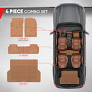 Motor Trend FlexTough Advanced Heavy Duty Rubber Car Floor Mats & Cargo Liner - Like New