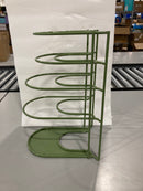CUISINEL HEAVY DUTY PAN ORGANIZER, EXTRA LARGE 5 TIER RACK - GREEN - Like New