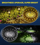 ornesign Ultra Bright Solar Lights Outdoor Waterproof 8 Pack WARM WHITE - BLACK New