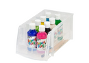 OFFICE DEPOT® BRAND "MINI" PLASTIC STACKING BIN, SMALL SIZE, 5" X 5 1/2", CLEAR - Brand New