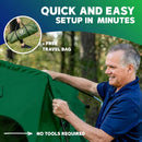 YARDSTASH BIKE STORAGE TENT OUTDOOR PORTABLE SHED COVER YSLH09 - GREEN - Like New