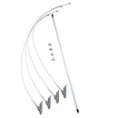 ShelterLogic 4-Piece Easy Hook Anchor Kit 4 Cable Clamps Driving Rod - Silver - Brand New
