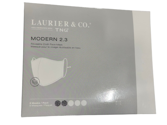 Laurier Reusable Face Mask Adjustable 3-Layer New