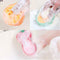 ROSE 4PCS FUN BATH SPONGES SCRUBBER, Tofu,Yellow,Green,Mango C9310 - Brand New