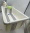 GENERIC COLLAPSIBLE BABY BATHTUB WITH SMART TEMPERATURE DISPLAY - WHITE/GRAY - Like New