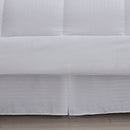 DOBBY STRIPE 8 PIECE COMFORTER SET QUEEN - WHITE - Brand New