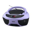 JENSEN PORTABLE SPORT STEREO BOOMBOX CD PLAYER AM/FM & AUX LINE-IN - PURPLE - Like New