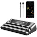 DEWJOM WIRELESS SMART MEAT THERMOMETE - GRAY-DUAL PROBE - Like New