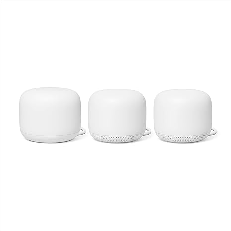 Nest WiFi Router 2 Points WiFi Extender Smart Speaker 3 Pack - Scratch & Dent