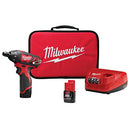 Milwaukee 2401-22 M12 12-Volt Lithium-Ion 1/4 in. Hex Cordless Screwdriver Kit - Like New