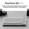 KEYCHRON Q1 QMK CUSTOM MECHANICAL KEYBOARD FULLY ASSEMBLED VERSION 2 - WHITE Like New