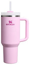 Stanley Quencher H2.0 Tumbler with Handle and Straw 40 oz Cherry Blossom - Like New