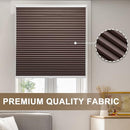 MYshade Cordless Blackout 1.5" Honeycomb Window Blinds (40" W x 72" H, Taupe) - Brand New