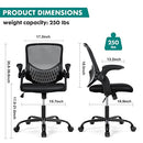 OLIXIS OLIXIS OFFICE CHAIR DESK CHAIR WITH WHEELS ERGONOMIC HOME OFFICE CHAIR - Like New
