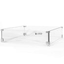 Barton 24" x 24" inch Fire Pit Wind Guard Tempered Glass 8mm Wind Guard - Brand New