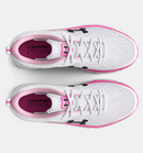 3026179 Under Armour W Charged Assert 10 Women White/Pink Size 10 - Like New