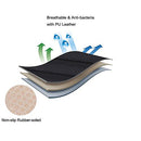 EDEALYN 2PCS PU Leather Seat Covers Auto Seat Protector Car Seat Covers - Beige - Brand New