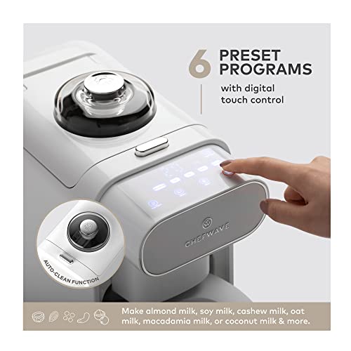 ChefWave Milkmade Dairy Alternative Vegan Nut Milk Maker Machine - Silver/Black - Like New