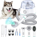 POSEAG 7-in-1 Pet Grooming Kit & Pet 99% Hair Low Noise 5 Tools - White Like New