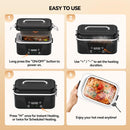 DOLOPL CORDLESS ELECTRIC LUNCH BOX FOR ADULTS - BLACK - Like New