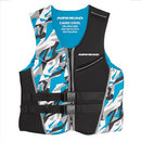 15002-10 AIRHEAD CAMO COOL MENS KWIK-DRY NEOLITE VEST ADULT LARGE BLACK BLUE - Brand New