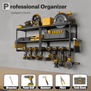 SPAMPUR POWER TOOL ORGANIZER 15 MIN FAST ASSEMBLY 8 SLOTS 3 LAYER METAL - BLACK - Like New