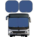 EcoNour Premium 2-Piece Foldable Spring RV Windshield Sunshade B0BSXM732Q - Grey - Brand New