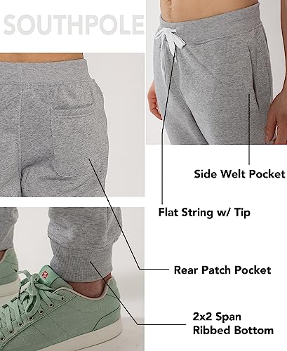 9001-1570 SOUTHPOLE MEN'S 1570 BASIC ACTIVE FLEECE JOGGER SWEATPANTS HEATHER XL - Like New