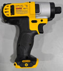DEWALT 12V MAX 1/4" CORDLESS IMPACT DRIVER TOOL ONLY - YELLOW - Like New