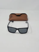 RAY-BAN RB4165 JUSTIN CLASSIC SQUARE SUNGLASSES SIZE 54 - BLACK / GREEN - Like New
