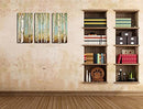 Juhuso 3 Pieces White Birch Trees Canvas Wall Art Falling Leaves B098DVLYJG - Brand New