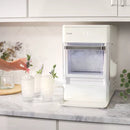 GE PROFILE OPAL NUGGET ICE MAKER HEARTH HAND STAINLESS STEEL - STONE IVORY - Like New