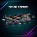 HP GK100 MECHANICAL GAMING KEYBOARD - BLACK - Like New