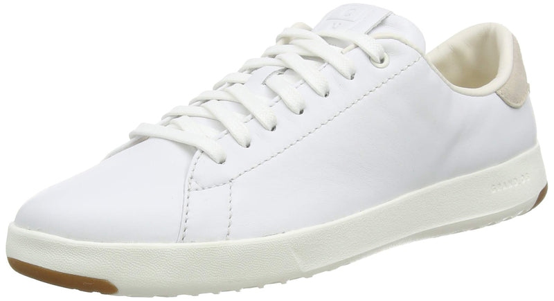 W02897 COLE HAAN WOMEN GRANDPRO TENNIS LEATHER OXFORD, WHITE, SIZE 10 - Like New