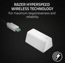 RAZER - BLACKSHARK V2 HYPERSPEED WIRELESS OVER-THE-EAR GAMING HEADSET - WHITE - Like New
