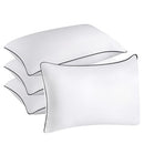 KJJDOO HOTEL QUALITY COOLING STANDARD SIZE BED PILLOWS SET OF 4 - WHITE - Brand New