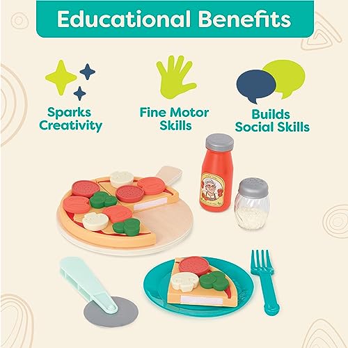 B. toys – Mini Chef Pizza– n– Pasta Playset – Pretend Play Pizza & Pasta Play - Brand New