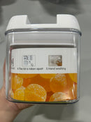 GENERIC 0.5L FOOD STORAGE CONTAINER WITH WHITE LID - CLEAR,WHITE - Like New
