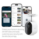 ARLO PRO SECURITY CAMERA 2K HDR 5TH GEN 2022 RELEASE 4 CAMERAS VMC4460P - WHITE - Like New