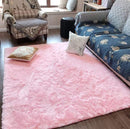 Ultra Soft Pink Rugs for Bedroom 6x9 Feet, Fluffy Shag Area Rugs for Living Room - Like New